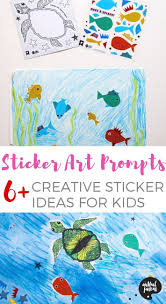 My New Sticker Art Prompts In Collaboration With Pipsticks Stickers For Kids Kids Art Supplies Sticker Art Art Prompts