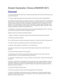 Calameo Student Exploration Waves Answer Key