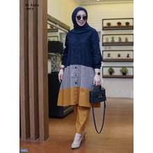 Masih juga untuk pakaian muslim perempuan indonesia, namun style setelan pakaian muslim ini terkategori gampang dipakai, longgar. Celana Panjang Tunik Original Model Terbaru Harga Online Di Indonesia