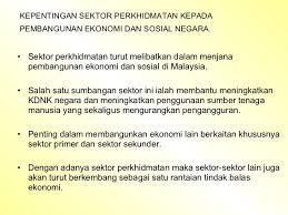 Sektor perkhidmatan, pelancongan serta pertanian. Geografi Alam Sekitar Manusia