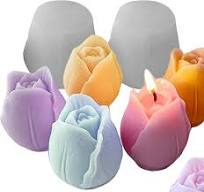 Amazon.com: Wehous 2PCS Tulip Flower Silicone Molds 3D ...