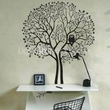 Une nouvelle déco avec nos stickers muraux. Grands Arbres Et La Chouette Stickers Muraux 1985 D5 Stickers Muraux Dessin Arbre De Vie Peindre Mur