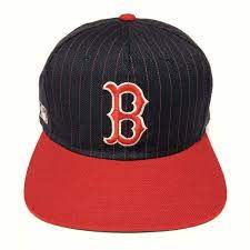 Vintage 90s Boston Red Sox Snapback Hat Sports Specialties Pinstripe Mlb Rare Sidelineswap