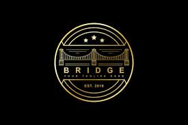 Download Bridge Logo Design Line Art Graphic By Sabavector Creative Fabrica Bridge Logo Logo Design Line Art PSD Mockup Templates