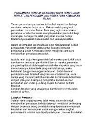 Strategi penubuhan tadika, panel dari agensi jabatan pelajaran negeri, bomba dan penyelamat serta majlis. Pandangan Penulis Mengenai Cara Penubuhan Persatuan Penduduk Atau Persatuan Kebajikan Islam