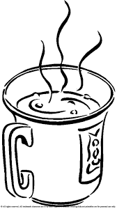 Drinking Hot Coffee Coloring Pages For Kids Coloring Pages For Kids Boyama Sayfalari