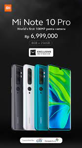 Harga good xiaomi redmi note 9 note 9s note 9 pro max mi note 10 lite mi 10. Promo Xiaomi Mi Note 10 Pro Produk Terbaru Blibli Com