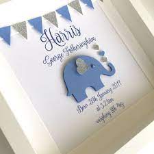 It is offered in small and large, so they make great gifts for the new baby and big brother. New Baby Frame New Baby Gift Personalised Baby Gift Elephant Frame Christening Personalized Baby Gifts Baby Shower Decorations For Boys Baby Boy Gifts