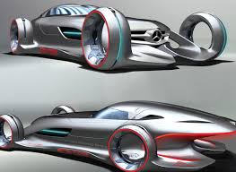 Silver Arrow Mercedes Benz Concept Car In Silver Lightning Futuristic Racing Car Inspired By The W125 Series From The 1930s And La Auto Show Cars Movie Yasu