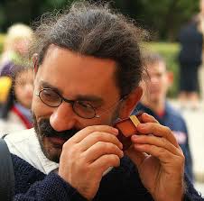 Mustache Photo Ethnic Tribal Life Motif Music Box Beethoven Ode to Joy Hand-powered 