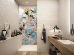 Duschwand Mit Blumen Duschwand Tolle Badezimmer Fliesen