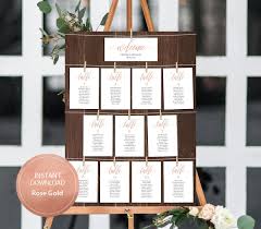 Editable Pdf Welcome Seating Chart Find Your Seat Wedding