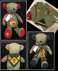 Boy Scouts Uniform Memory Bear Bunny Dog Pillow Made From Loved Ones Clothing Shirt Find Me On Faceb Boy Scout Uniform Boy Scout Shirt Girl Scout Uniform