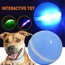 Samodejno čarobno roller žogo lansirne igrače za pse nepremočljiva skoki  usb led voznega kroglice flash igri