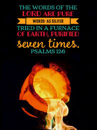 The Words Of The Lord Are Pure Words As Silver Tried In A Furnace Of Earth Purified Seven Times Psalms 12 6 Psalms Psalm 12 Kjv