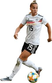 Giulia gwinn of germany jubilates with team mates after scoring the third goal during the u19 women's elite round match between germany and iceland. Giulia Gwinn Football Render 54078 Footyrenders