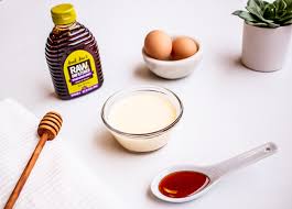 The whole egg is natural treatment for dull and brittle hair, restores damaged hair. Honey Egg Hair Mask Sioux Honey Association Co Op