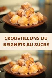 Croustillons Ou Beignets Au Sucre En 2020 Beignets Recette Beignet Facile Croustillant