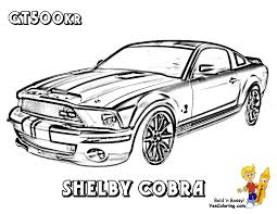 1965 shelby mustang gt 350 fast car coloringpage at. Fierce Car Coloring Ford Muscle Cars Free Mustangs T Bird