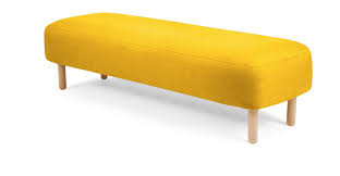 Jonah Gepolsterte Bank Sonnenblumengelb Gepolsterte Bank Polsterbank Bank