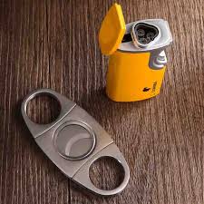 Bộ phụ kiện dao cắt xì gà và bật lửa COHIBA