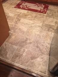 Subway Porcelain Tile Floors In Marazzi Travisano 12 X 24 Home Depot Tile Floor Diy Home Depot Kitchen Flooring