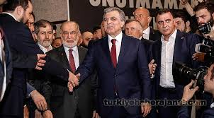 Fatih erbakan'ın bizimle birlikte hareket etmesi icap eder. Gul Ve Karamollaoglu Salona Birlikte Geldi Siyaset Turkiye Haber Ajansi