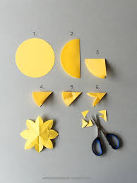 Schaeresteipapier Sonnenblumen Die Zauberhafte Variante Sonnenblume Basteln Blumen Basteln Blumen Basteln Aus Papier