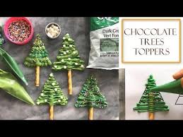 How To Make Chocolate Christmas Tree Decorations Simple Easy Youtube Christmas Tree Chocolates Christmas Chocolate Chocolate Decorations