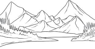 Contoh gambar pemandangan gunung hitam putih. 100 Gambar Pemandangan Alam Yang Indah Lukisan Foto Sketsa