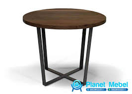 Valetta kaki meja besi cor. Meja Cafe Bulat Kayu Kaki Besi Industrial Furniture Planet Mebel Jepara