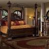 Ashley north shore canopy bedroom set. 1