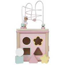 Le meilleur prix cube d activité bébé du moment est à votre portée : Little Dutch Cube D Activite Aventure Rose Mes Premiers Jouets Little Dutch Sur L Armoire De Bebe