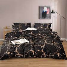 Queen bedroom sets come with everything you need for a comfortable bedroom experience. Buy Jumeey Marble Comforter Queen Black And Gold Bedding Set Full Size Orange Yellow Black Comforter Sets Cotton Women Men Teen Boys Marble Bedding Sets Queen Girls Abstract Black Bed Comforter Full