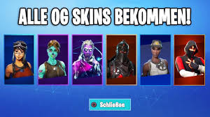 You dont change the skins online and for everyone rather for yourself! Alle Og Season 1 Skins Kostenlos Bekommen Ghoul Trooper Recon Expert Fortnite Youtube