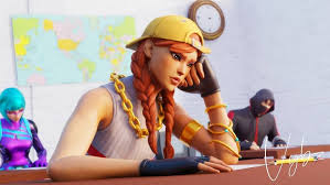 According to fantasyfull, she was designed and created to look more of the game artist herself with a few treasure hunting personalities. Fortnite Aura Hintergrund Aura Fortnite Skin Wallpaper Png Shop Fortniteskins Com Aura Is An Uncommon Outfit In Fortnite