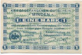 Westfalen, 1 Mark 1916 Minden, Unz.