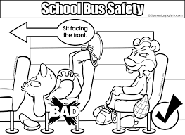 The same goes for educational coloring pages. Face Front Coloring School Bus Safety