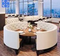 U Shape Wood Restaurant Booths Cafe Restaurant Seating ...