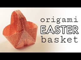 Download and print this beautiful easter cards set at home to share spring greetings with friends and family! Origami Easter Basket Tutorial Diy Paper Kawaii Youtube