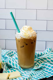 Starbucks white mocha iced coffee. Iced White Chocolate Mocha Stress Baking