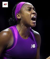 Coco Gauff wins first set against Jessica Pegula in Wuhan