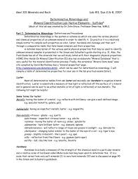 Explorelearning gizmo answer key mineral identification. Mineral Identification Labs Tablon