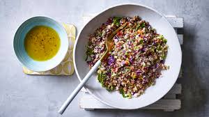 How to make cauliflower couscous with honeyed chicken? Weekend Recipe Rainbow Veg Couscous Salad The Fragrance Shop Blog