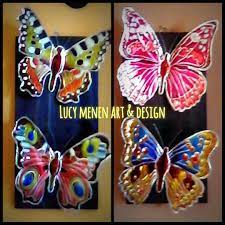 Mariposas En Repujado Aluminio Y Pintura Vitral Summer Art Projects Crafts Soda Can Crafts