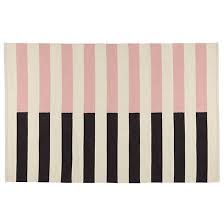 Black And Pink Rug Half Stripe Rug Pink Pink Rug Striped Rug Kids Area Rugs