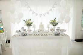 Elegant White Baptism Dessert Table Party Kara S Party Ideas Baptism Dessert Table Baptism Desserts Baptism Party Decorations