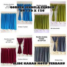 Gorden hotel tempat saya bekerja terlihat mewah. Cod Gorden Jendela Pendek Embos Polos Gorden Jendela Kecil Uk 120x120 Gorden Jendela Embos Shopee Indonesia