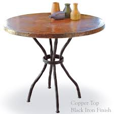 Wrought Iron Woodland Bistro Table With 36in Round Top Bistro Table Copper Top Table Copper Table