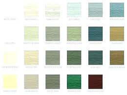 Vinyl Siding Color Chart Vinyl Siding Color Chart Mastic